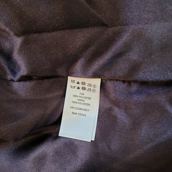 Christian Siriano NY Faux Fur Coat in Rich Purple 💜 - Picture 3 of 4